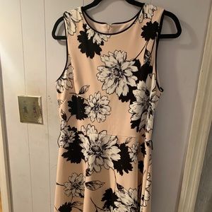 London Style Pink Floral Dress